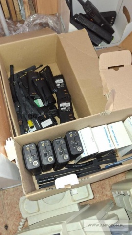 Sprzęt elektroniczny - pakiet zawierający 62 poz. asort. (wg oddzielnego wykazu), w tym m.in.: aparaty telefoniczne, radiotelefony, telefaksy itp. 